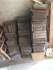 historische Dachziegel, 100-jährig, unbenutzt, in gutem Zustand, Keramik