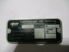 Typenschild AHK Peka