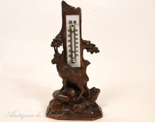 Thermometer Holz Geschnitzt