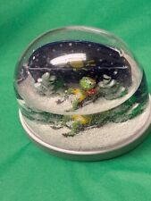 Frosch Werbung Reklame Schneekugel mit lächelnden Frosch OVP 