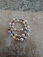 Perlen Kette mit Gold Verschluss