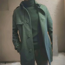 Herren Wollmantel  Schurwolle