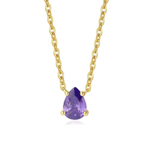 Amethyst anhänger halskette - anhänger,