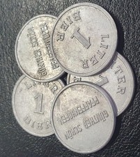 5 Stück Biermarke 1 Liter