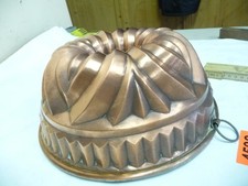 4598.    Alte Kupfer Kupferbackform Backform Gugelhupf Kuchenform