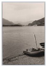 Achensee in Tirol Österreich 1964 - Schlauchboot mit Segel - Altes Foto 1960er