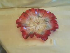 Walther Glas - Teller, Schale, - weinrot Glas - 33 cm