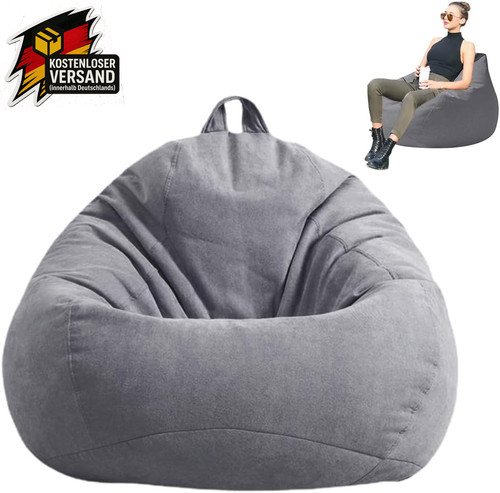 Sitzsack aus leinen baumwolle - aus,