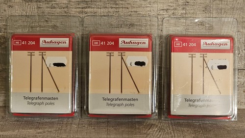 Auhagen telegrafenmasten - 3x,