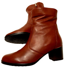Damen Leder Stiefeletten Rot Gr. 40 (Gr. 6 1/2) von Ara, High Soft