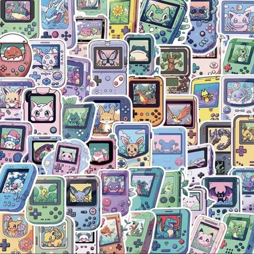 50x pokémon sticker - sticker, set