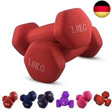 JIM Paar Hanteln 2 x 1 kg Sechskant PVC Soft Touch