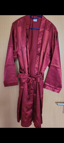 Morgenmantel weinrot satin - morgenmantel,, weinrot,