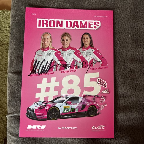 Autogrammkarte wec spa iron - spa,