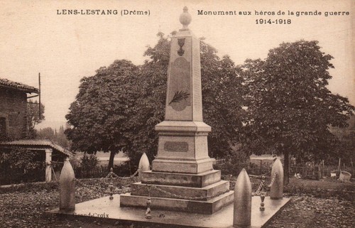 Cpa lens lestang - -, (drôme)