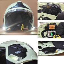 Feuerwehrhelm MSA GALLET F1 XF, mit LED-Lampe Firefighter,  Visier klar Helm