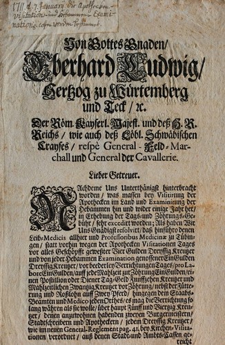 Verordnung 1711 württemberg - verordnung,