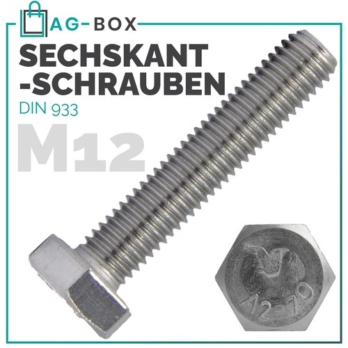 Sechskantschrauben m12 din 933 - m12,
