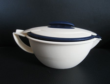 Tupperware Thermo Sauciere mit Deckel Blau creme 400 ml / 550 ml Soßenbehälter