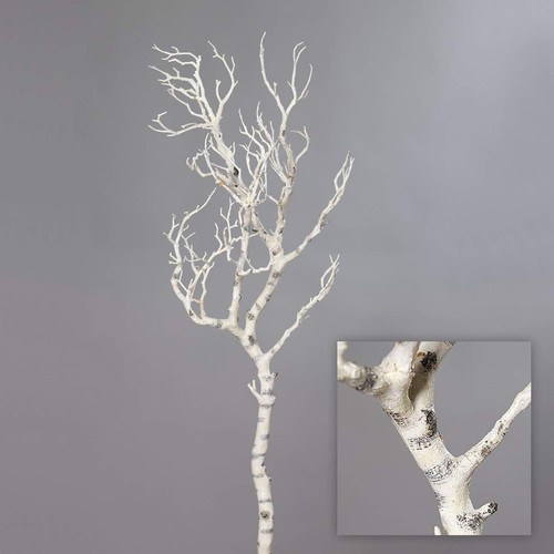 Künstlicher ast weiß - weiß, 90cm