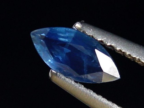 Blauer saphir navette - saphir, ct.