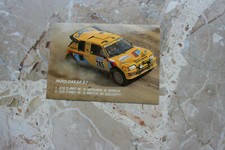 Original Rennsportaufkleber Peugeot 205 Turbo 16 Paris-Dakar 1987 Motorsport 