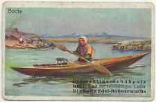 41/846 SAMMELBILD BOOT ESKIMO KAJAK TIERKNOCHEN FELL