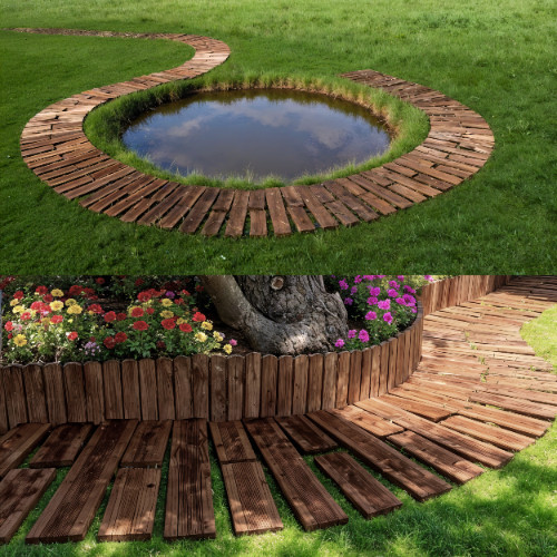 Lärchenholz-Gartenweg