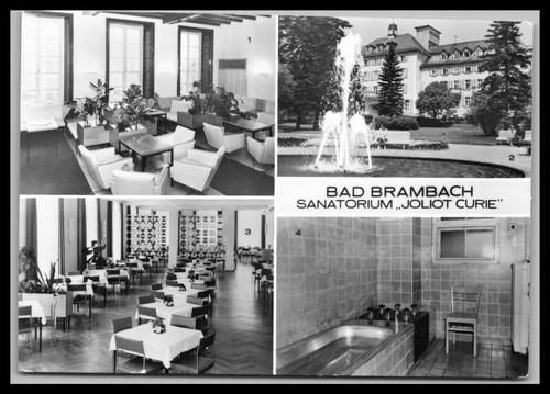 Ansichtskarte bad brambach - ansichtskarte,