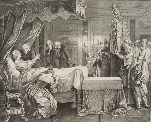 Sterbebett des maximilians - sterbebett,