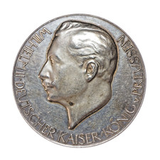 Silbermedaille wilhelm - wilhelm, ii