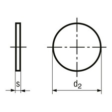 Scheibe ohne Loch verzinkt