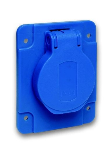 Steckdose blau 2p pe - blau,, 2p+pe