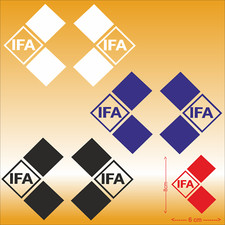 Ifa aufkleber 6x8cm ddr - 6x,