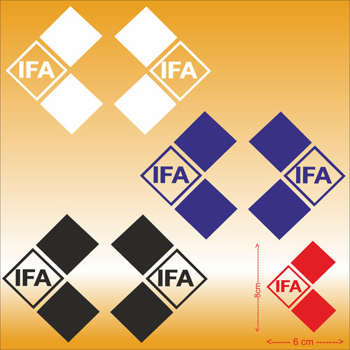 Ifa aufkleber 6x8cm ddr - 6x,