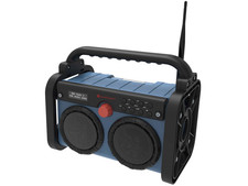 SOUNDMASTER DAB+/UKW Akku-Radio Empfänger DAB85BL Radio blau/schwarz 412
