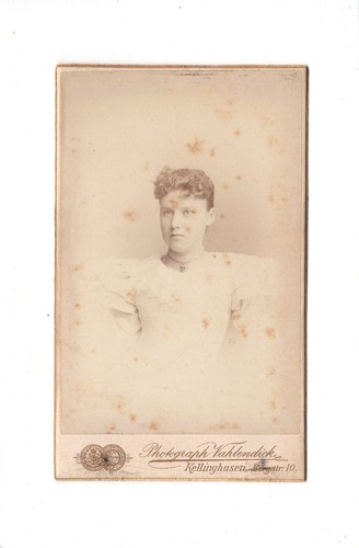 Cdv foto damenportrait - damenportrait,
