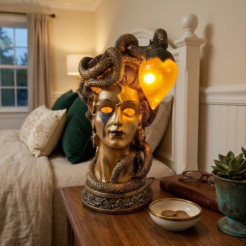 Gotische medusa tischlampe - medusa,