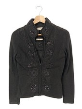 BLUMARINE Strick Twin Set Damen Twin Set Gr. DE 36 schwarz Casual-Look