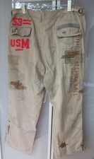 The Great China Wall USA Los Angeles Hose Handstickerei Patchwork Unikat Rarität