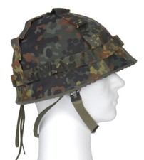 Original Bundeswehr Helmüberzug BW Stahlhelm Gefechtshelm Helm Flecktarn Outdoor