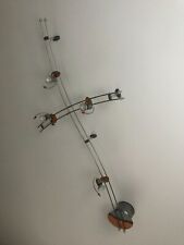 variable Deckelleuchte 4 Lampen Spot einstellbar Schienensystem 220V Trafo 12V