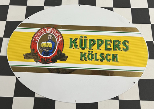 Küppers kölsch emailschild - küppers,