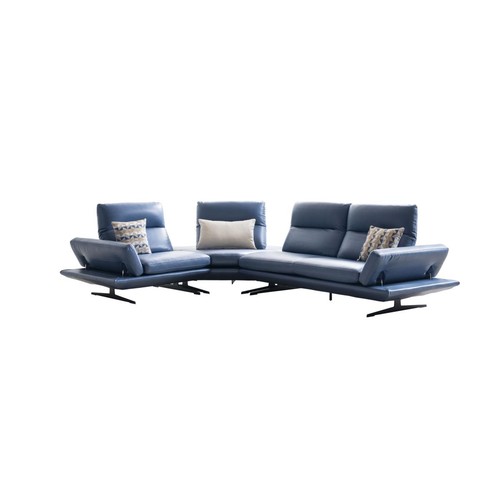 Modern leder ecksofa - modern,