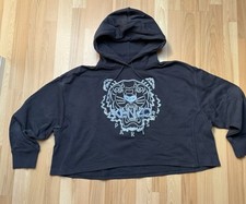 Pullover mit Kapuze Kenzo Hoodie mit Label-Stitching in Marine Gr XL 1x getragen