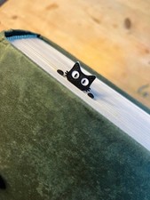Peeking Black Cat Bookmark