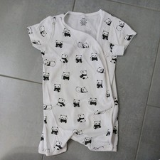 Schlafanzug Pyjama Schlafoverall Kurzarm Baby Gr. 74 H&M