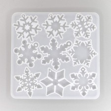 Silikonform Schneeflocken