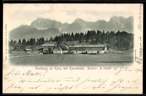 Klais garmisch gasthaus - ak, b.