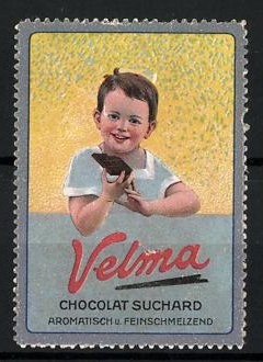Reklamemarke velma chocolat - reklamemarke,